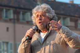 30815141 - beppe grillo, italian politician and blogger